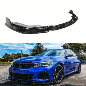 Xtruth-003765-gb Xtruth For 2019-22 Bmw G20 M340i 330i M Sport Gt Style Front Bumper Lip Kit Gloss Black