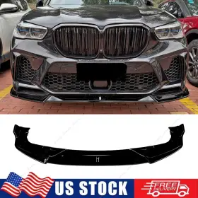 Xyberautoparts012195-gb Xyberautoparts For 2020-2023 Bmw F95 X5m Pre-lci R Style Gloss Black Front Bumper Lip Splitter