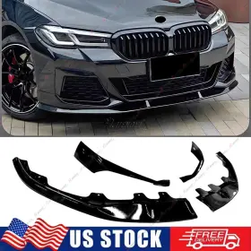 Xyberautoparts012280-gb Xyberautoparts For 2021 Bmw G30 530i 540i M Sport M550i Lci Mp Style Black Front Lip Splitter