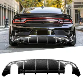 Ycapm-dg-01-012 Ycapm Rear Diffuser Compatible With 2015-2023 Dodge Charger Scat Srt Daytona