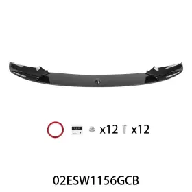 Yel239730 Yellowspeed Front Lip Splitter Fit For 2011-16 Bmw F10 5 Series M Sport Bumper Carbon Fiber