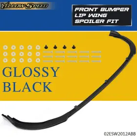 Yel652215655 Yellowspeed 3x Fit For Toyota Camry Se Xse 2018-2024 Glossy Black Front Bumper Lip Trim