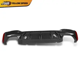 Yel682629 Yellowspeed Rear Bumper Diffuser Valance M5 Style Fit For 2017-2023 Bmw G30 5 Series M Sport