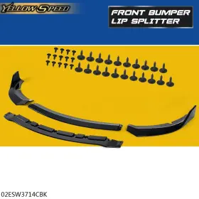 Yew16197 Yellowspeed Front Bumper Lower Lip Spoiler Body Kit New Fit For 2015-2020 Dodge Charger Srt
