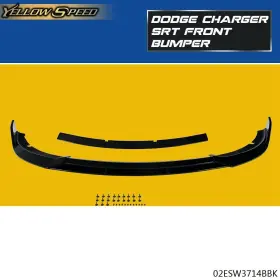 Yew27123 Yellowspeed Fit For 15-20 Dodge Charger Front Bumper Lip Spoiler Kit Srt Style Gloss Usa