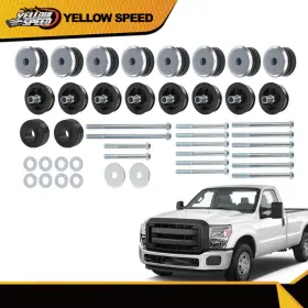 Yew5314 Yellowspeed Body Cab Mount Bushing Kit Fit For Ford F250 F350 Super Duty 2/4wd 08-16