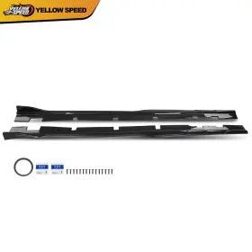 Yew66854 Yellowspeed Side Skirts Accessories Fit For 2015-2023 Charger Carbon Fiber Look Rock Panels