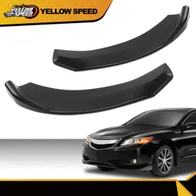 Yew98381 Yellowspeed Universal Front Bumper Lip Spoiler Splitter Diffuser Winglet Type 2pcs Black