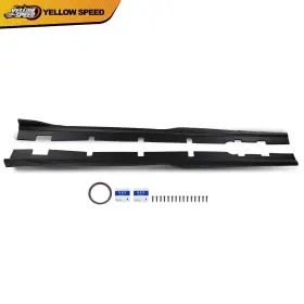 Yew98699 Yellowspeed Side Skirts Rocker Panel Body Kit Matte Black Fit For 2015-2023 Dodge Charger