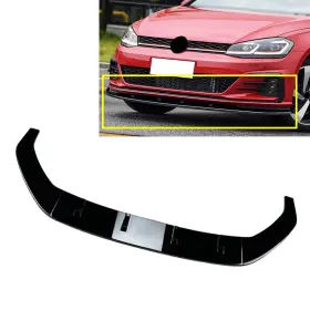 Mk7.5 Yfoutlet 665321351004 Us Front Bumper Spoiler Splitter Lip For Vw Golf R Rline 2017-19 Black