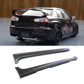 Mi080923c Yitan For Mitsubishi Evo 10 2008-2009 Carbon Fiber Side Skirt Extension Lip Aero Type