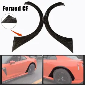 Ylt Auto Wq-gy-621rf-f Kspeed Forged Carbon Rear Wheel Eyebrow Fender Flare Fits 08-23 Nissan Gtr R35