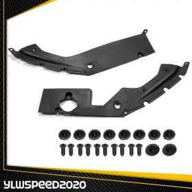 V-02egn1301abk Ylwspeed20 Engine Bay Side Panel Covers Fit For 16-18 Honda Civic 10th Gen - Long Version