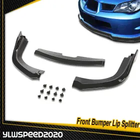 V-02esw1806acb Ylwspeed20 Front Carbon Fiber Bumper Lip Splitter Fit For 06-07 Subaru Impreza Wrx Sti Cs2