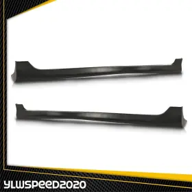 V-02rpa2089abk Ylwspeed20 Add-on Abs Side Skirts Body Kit Fit For Toyota Corolla 2003-2008 Us Spec Black