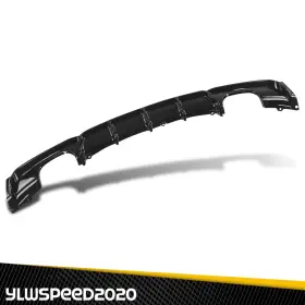 Yl092212 Ylwspeed20 Fit For 2012-2018 Bmw 3 Series F30 F31 M-sport Black Rear Bumper Diffuser Lip