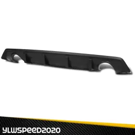 Yl103001 Ylwspeed20 Rear Bumper Diffuser Matte Black Dual Exhaust For 2016-21 Honda Civic 4dr Sedan