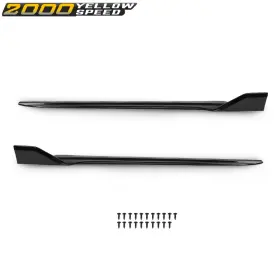 Ylw231458 Ylwspeed2000 2pcs Side Skirts Extension Panel Fit For 2019-25 Bmw G05 X5 M Sport Gloss Black