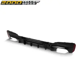 Ylw234811 Ylwspeed2000 Fit For 2017-2023 Bmw G30 5 Series M Style Gloss Black Rear Bumper Diffuser