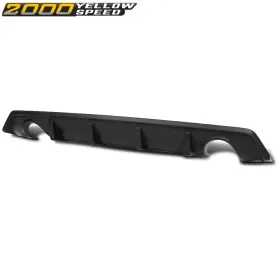Ylw251335 Ylwspeed2000 Fit For 2016-2021 Honda Civic 4dr Sedan Black Dual Exhaust Rear Bumper Diffuser