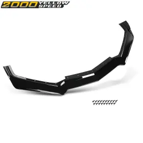 Ylw566301 Ylwspeed2000 Front Bumper Lip Splitter Gloss Black Fit For 20-24 Chevy Corvette C8 5vm Style