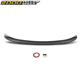Ylw587497 Ylwspeed2000 Rear Trunk Spoiler Wing Carbon Fiber Style Psm Fit For 2011-17 Bmw F10 5 Series
