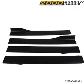 Ylw794790 Ylwspeed2000 Fit For Universal Car Side Skirt Extension Rocker Panel Body Lip Splitters 4pcs