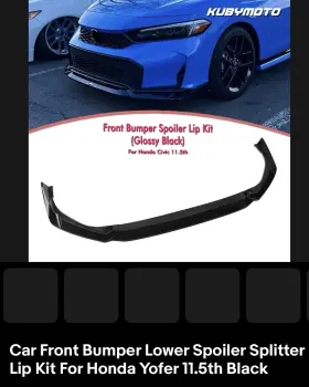 Yofer 10019279271492861 11th Gen Front Lip 2025 Honda Civic Sport