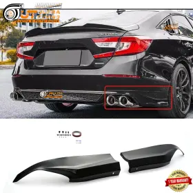 Ut-accord-10th-bj1-wt Yofer Design For 2018-2022 Honda Accord Gloss Black Rear Bumper Corner Apron Spat