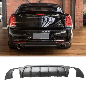 Yc-300c-srt-rl-un Youngercar Matte Black Rear Diffuser Bumper Lip For 2015-2023 Chrysler 300 Srt Abs Valance