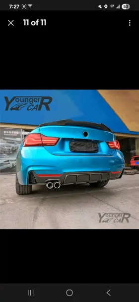 Yc-f32-rl21-cf Youngercar For 2014-2020 Bmw 4 Seiers F32 F33 F36 M Sport Rear Diffuser Bumper Carbon Style