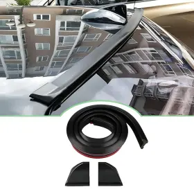 Ziciner-86ts-lk Ziciner Car Trunk Spoiler Lip Kit 4.9 Ft Anti-scratch Abrasion Auto Rear Wing