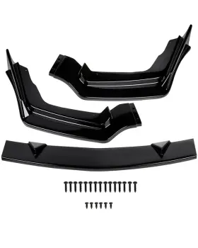 11254077 Zonemotive Front Lip Spoiler Splitter Painted For Infiniti Q50 14-17 Sport Gloss Black