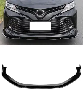 11254079 Zonemotive Glossy Black Painted Front Bumper Lip Spoiler For Honda Accord 18-20 Sedan