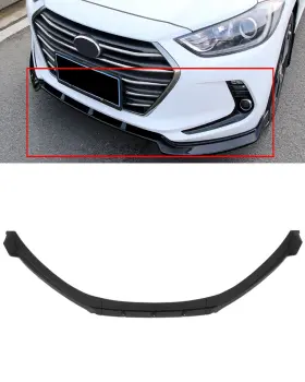 11254094 Zonemotive For 17-18 Hyundai Elantra Sedan 4-door 2.0l Black Front Spoiler Lips Bumper