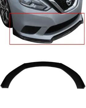 11254164 Zonemotive 3pcs Front Bumper Body Kit Lip Universal For Most Vehicles Black Matte