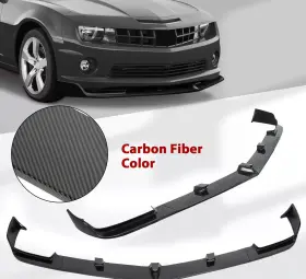 Mj1568011 Zp Carbon Fiber Style Front Lower Bumper Lip Spoiler For 10-13 Chevy Camaro V8 Ss
