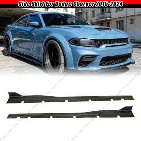 Ztt-010875-gb Ztt For Dodge Charger Widebody 2015-2024 Glossy Black Add-on Body Kit Side Skirt