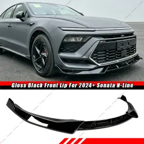 Ztt010469-gb Ztt For 2024-2026 Hyundai Sonata N-line Painted Black Front Lower Bumper Lip Spoiler