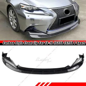 Ztt012783-c Ztt Carbon Style For 2014-2016 Lexus Is250 Is350 F-sport Front Bumper Splitter Lip