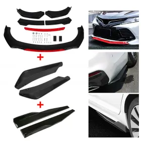 Cp-ad-1117 Zxmt Front Bumper Lip Spoiler Splitter Side Skirt Rear For Toyota Camry Se Xse