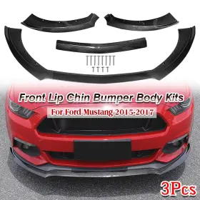 Tf-cp-fm0001 Zxmt Carbon Fiber Body Kit Front Bumper Lower Lip Spoiler Wing For 15-17 Ford Mustang
