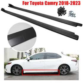 Tf-cp-kmr0015 Zxmt Fit For 2018-2023 Toyota Camry Le Se Xse Xle Jdm Gt Black Side Skirt Extension