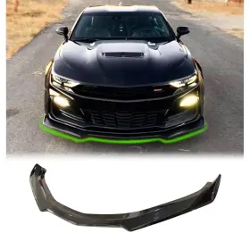 Qc005 Zzdsnj Front Bumper Lip For 2016-2024 Chevy Camaro Ss /2019-2024 Ls Lt Rs Glo