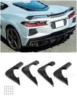Eos Performance Style Matte Black Rear Lower Diffuser Fins Corvette C8 20-UP New. Price: $189.98.