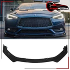Fits 17-22 Infiniti Q60 V2 Jdm Front Bumper Lip Guard Splitter Gloss Black Pp New. Price: $52.99.