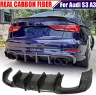 Real Carbon Rear Bumper Diffuser Spoiler Lip For Audi S3 A3 Sline 8V.5 2017-2020 New. Price: $385.70.