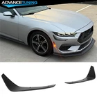 Fits 24-26 Ford Mustang Ecoboost Matte Black Pp Front Bumper Side Canards 2PCS New. Price: $52.99.