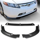 HK5 3 Pieces Front Bumper Lip Spoiler Splitter Side Body Painted Carbon Style New. Price: $107.99.