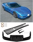 Eos Performance Glossy Black Front Lip Splitter & Side Skirts 97-04 Corvette C5 New. Price: $3389.98.